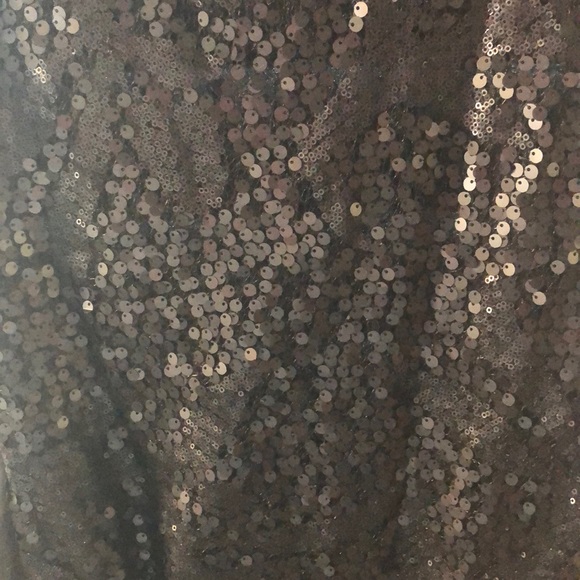 Black Sequinned Mini Dress - Picture 2 of 3